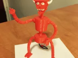 Articulated Robot Devil Figure from Futurama