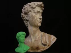 "David" Garden Sculpture in Plaster