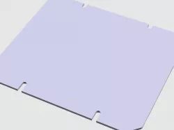 Flush mount, clip on acrylic side panels to enclose Makerbot Replicator 2 style 3D printer