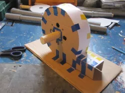 Gear for hand crank centrifugal blower