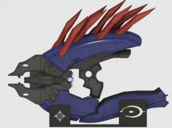 Halo 4 Needler Prop Weapon With Electronics Cutouts For Small Build Platforms