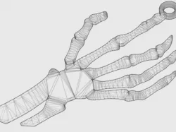 Hand Skeleton Pendant