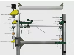 K8200 (3drag) dual leadscrew z axis upgrade with 2 Velleman K8204 leadscrew Kits