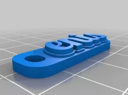 My Customized Multiline Tag or Keychain