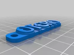 My Customized Multiline Tag or Keychain