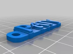 My Customized Multiline Tag or Keychain