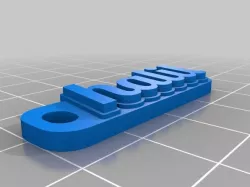 My Customized Multiline Tag or Keychain