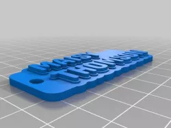 My Customized Multiline Tag or Keychain