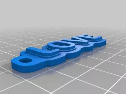My Customized Multiline Tag or Keychain