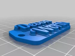 My Customized Multiline Tag or Keychaindevon