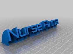 My Customized Sweeping name plate