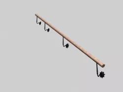 Old fashioned hand rails