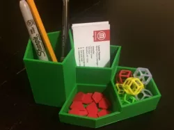 Pentagon Geek Desk Organizer - from 1918 tessellating Reinhardt pentagon