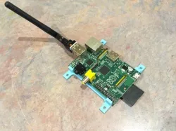 Raspberry Pi B wall plate