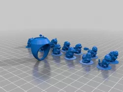 ring toppers the poke monster set