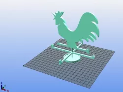 Rooster wind indicator