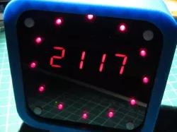Round clock case