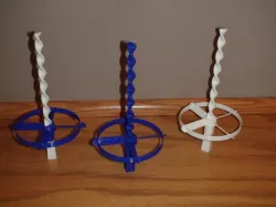 Small Whirly copter with a spiral spinner stick