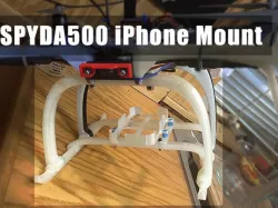 Spyda500 quadcopter iPhone mount for 5S