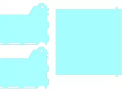 Stackable box with hinged lid