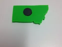 State of Montana Magnet with Heart
