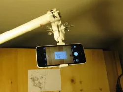 Ball joint phone mount with tripod mount