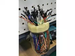 Breadboard Jumper Storage/Dispenser for a Pegboard