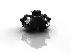 Delta Effector for E3DV6 & 2x 40mm fans