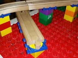 Duplo to 40mm Wide Wood Track Like Thomas / Brio Railway (Minimalist Approach)