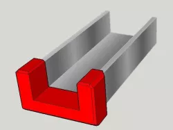 End cap for U profile