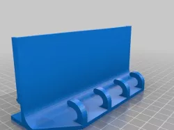 Key holder with self with tab for cards