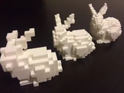 Low-Voxel Stanford Bunny + Voxelization/Minecraft Tutorial