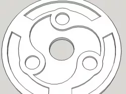 Mangekyo Sharingan Eternal keychain