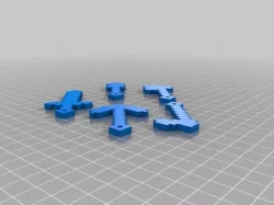 Minecraft Tools Keychains