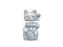 Money Cat Stash Container