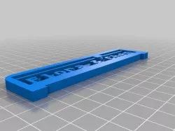 My Customized 3D Printing Text Plate