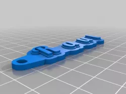My Customized Multiline Tag or Keychain