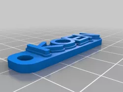 My Customized Multiline Tag or Keychain - KOEN