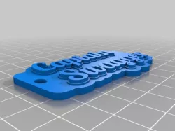 My Customized Multiline Tag or Keychain