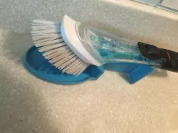 Oxo dish scrub brush holder