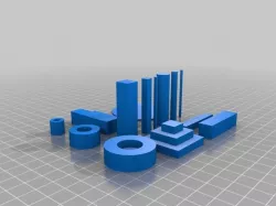 Simple printer calibration models