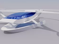 Stingray Amphibious Tri-Copter Drone Model
