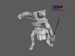 Tiger Fighter Figurine 3D Scan
