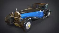 1930 Bugatti Type 41 Royale Coupe Napoleon Low-poly  3D model