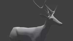 3D Deer model 3D model