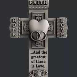 3d STL models for CNC  cross marriage 3D model