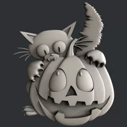 3d STL models for CNC halloween 3D model