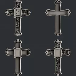 3d STL models for CNC set cross 10 3D model