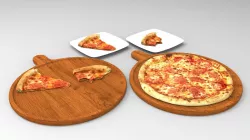 3d Tasty pizza pack 3D model