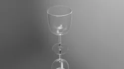 A wine glass